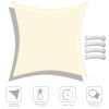 16'x16' Square Sun Shade Sail/ Rice White