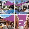 13'x10' Rectangle Sun Shade Sail/Red Purple