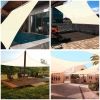 16'x16' Square Sun Shade Sail/ Rice White