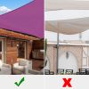 13'x10' Rectangle Sun Shade Sail/Red Purple