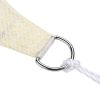 16'x16' Square Sun Shade Sail/ Rice White