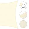 16'x16' Square Sun Shade Sail/ Rice White