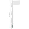 Telescopic Flagpole Aluminum 19.7'