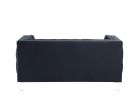 Ansario Loveseat; Charcoal Velvet 56461
