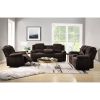 Madden Loveseat w/Console (Motion); Brown Chenille 55446