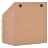 Chicken Laying Nest 2 Compartments 24.8"x15.7"x25.6" Solid Pine Wood