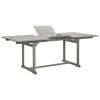 Patio Dining Table (59.1"-78.7")x39.4"x29.5" Solid Acacia Wood
