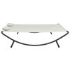 Patio Lounge Bed Fabric Cream