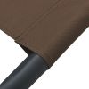 Patio Lounge Bed Fabric Brown