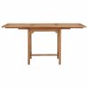 Extending Patio Table (43.3"-63")x31.5"x29.5" Solid Teak Wood