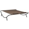 Patio Lounge Bed Fabric Brown