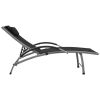Sun Lounger Textilene and Aluminum Black