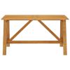 Patio Dining Table 55.1"x27.6"x28.9" Solid Acacia Wood