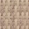 Patio Lounge Bed Poly Rattan Beige