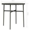 Tea Table Gray 17.7" Poly Rattan