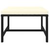 3 Piece Patio Sofa Set with Cushions Black Poly Rattan