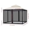 Gazebo Replacement Mosquito Netting 10*10Inch/Black