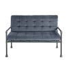 Brantley Loveseat in Gray Velvet &amp; Sandy Gray Finish LV00426