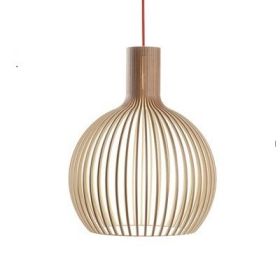 Nordic Birdcage Chandelier Solid Wood Chandelier Retro Birdcage Simple Homestay Bar Counter Bedroom Coffee Shop Chandelier (Option: A-23CM)