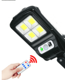 Solar Outdoor Garden Light Super Bright Human Body Induction New Rural Household Indoor And Outdoor Lighting Waterproof Led Street Light (Option: Four grids 20W)