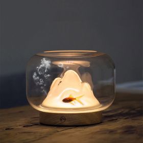 Warm Mountain Desktop Night Light (Option: Led light)