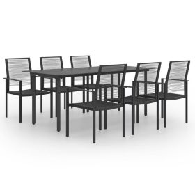 7 Piece Patio Dining Set (Color: as Pic)