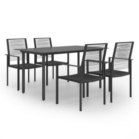 5 Piece Patio Dining Set (Color: as Pic)