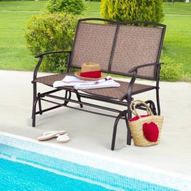 Iron Patio Rocking Chair for Outdoor Backyard and Lawn (Color: as Pic)
