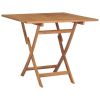 Folding Patio Table 33.5"x33.5"x29.9" Solid Teak Wood