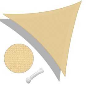 25' x 25' x 25' Triangle Sun Shade Sail/Sand (Color: as Pic)