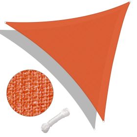 25' x 25' x 25' Triangle Sun Shade Sail/Bright Orange (Color: as Pic)