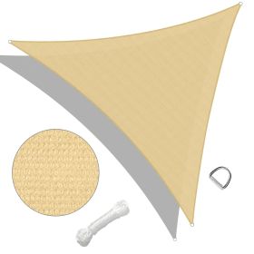 28' x 28' x 28' Triangle Sun Shade Sail/Sand (Color: as Pic)