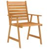 5 Piece Patio Dining Set Solid Acacia Wood