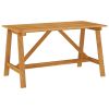5 Piece Patio Dining Set Brown