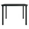 9 Piece Patio Dining Set Black