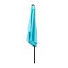 10 x 6.5t Rectangular Patio Solar LED Lighted Outdoor Umbrellas with Crank and Push Button Tilt for Garden Backyard Pool Swimming Pool