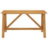 5 Piece Patio Dining Set Solid Acacia Wood