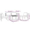 5 Piece Patio Lounge Set with Cushions Aluminum Anthracite
