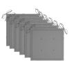 Patio Dining Chairs 6 pcs with Cushions Solid Acacia Wood