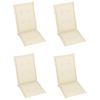 Folding Patio Chairs 3 pcs with Cushions Solid Acacia Wood