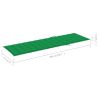 Sun Lounger with Cushion Solid Acacia Wood and Galvanized Steel
