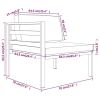 5 Piece Patio Lounge Set with Cushions Aluminum Anthracite