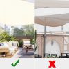 28' x 28' x 28' Triangle Sun Shade Sail/ Rice White