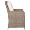 5 Piece Patio Dining Set Brown