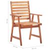Patio Dining Chairs 6 pcs with Cushions Solid Acacia Wood