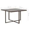 5 Piece Patio Dining Set with Cushions Poly Rattan Brown