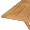 Folding Patio Table 33.5"x33.5"x29.9" Solid Teak Wood